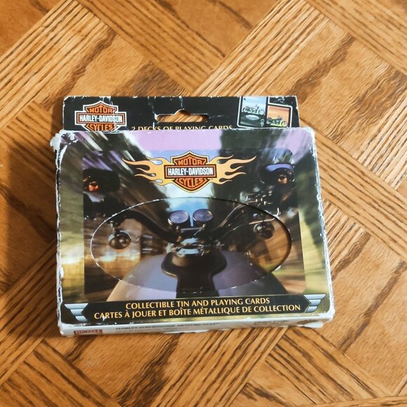 Harley-Davidson Playing Cards in Tin - Picture 1 of 3
